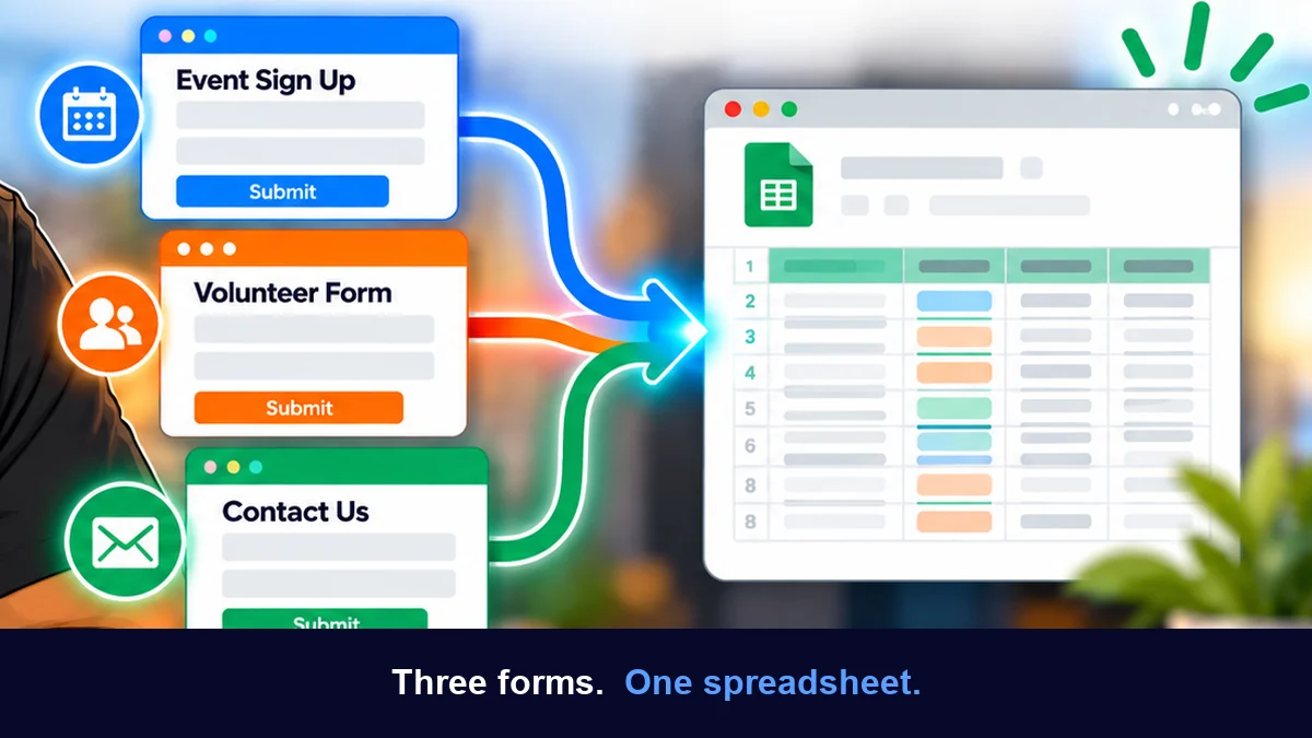 To Build or Not to Build: What It Really Took to Send Three Website Forms Into One Spreadsheet