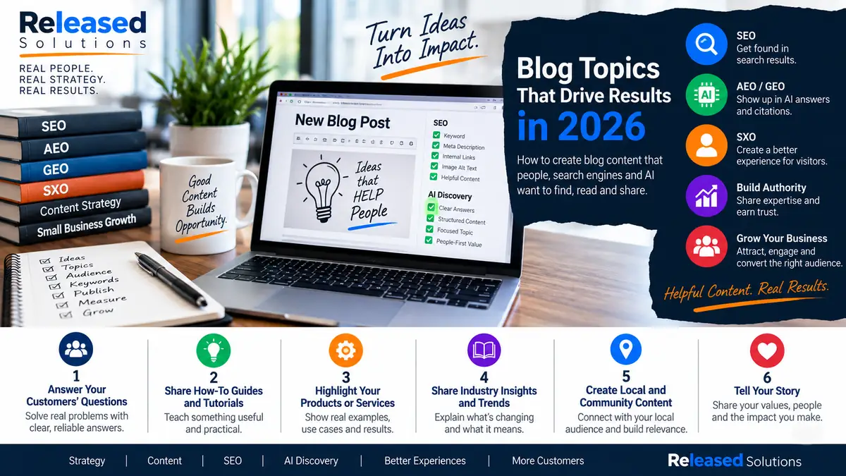 What Should You Blog About in 2026? 10 Content Types That Build Search, AI Visibility and Trust