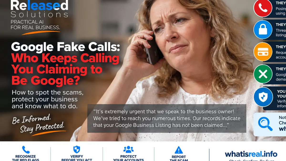 Google Fake Calls in 2026: Who Keeps Calling Your Business Claiming to Be Google?