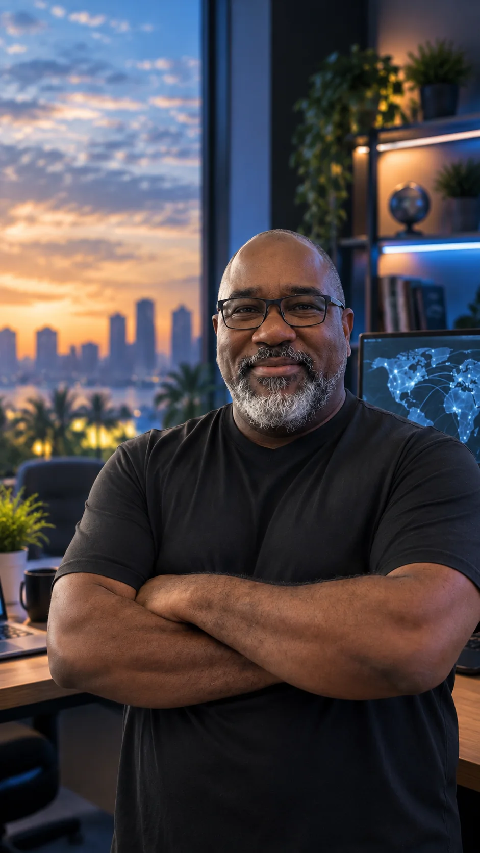 Kenneth Durrum of Released Solutions in his office