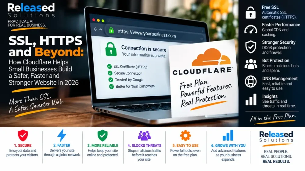 SSL, HTTPS and Cloudflare for small business in 2026 with security and performance benefits