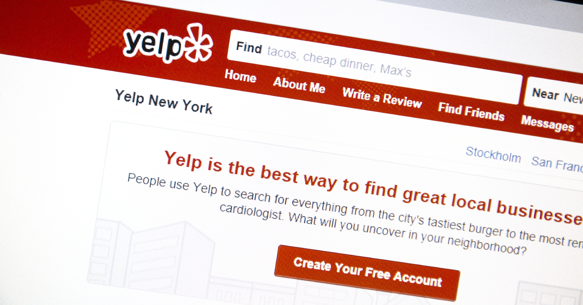 Original Released Solutions Yelp advertising screenshot