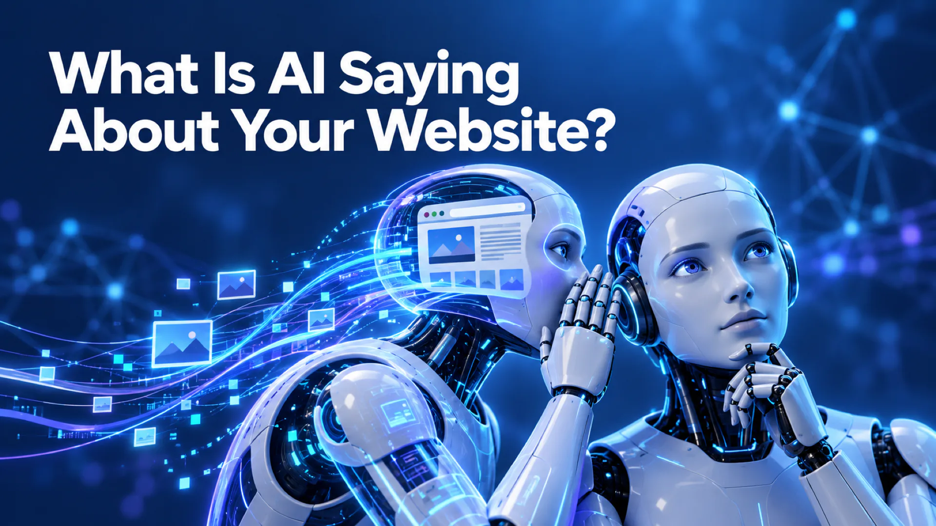 Business owner reviewing how multiple AI assistants describe and recommend the company online Business owner reviewing how multiple AI assistants describe and recommend the company online