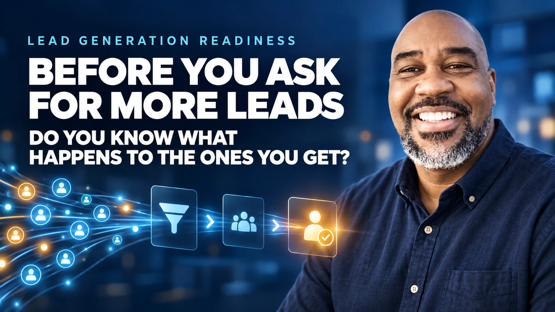 Business owner reviewing how incoming leads move through qualification and follow-up to become customers Business owner reviewing how incoming leads move through qualification and follow-up to become customers