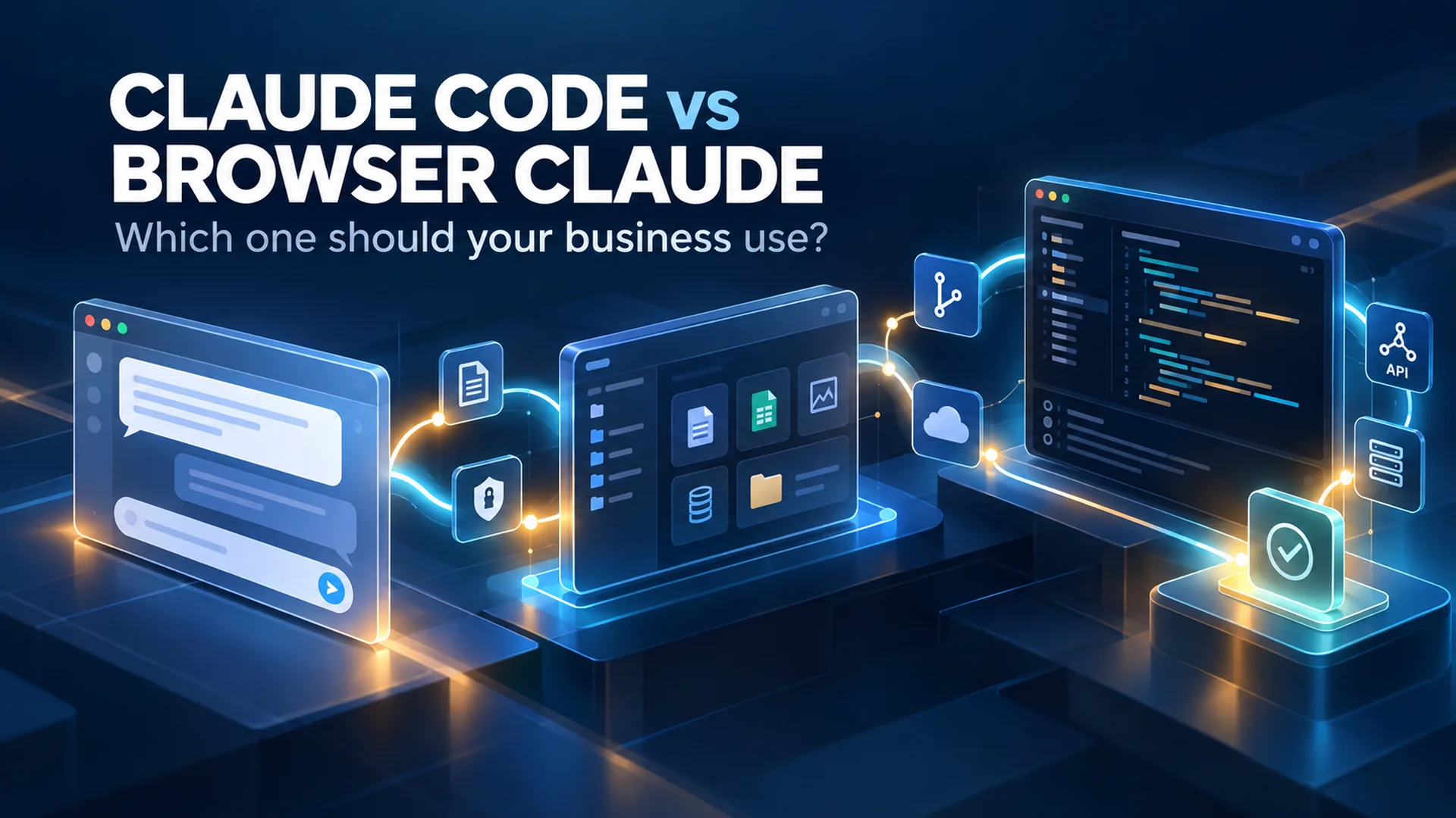 Business owner and developer comparing browser based AI, connected workspaces and terminal based Claude Code workflows. Business owner and developer comparing browser based AI, connected workspaces and terminal based Claude Code workflows.